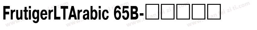 FrutigerLTArabic 65B字体转换